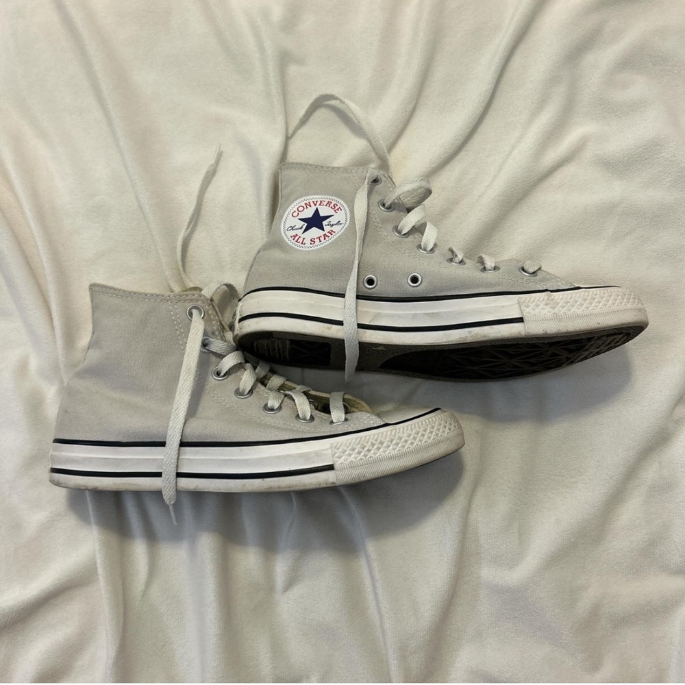 Converse, Light Grey. Size 7.